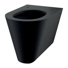 WC S21 S wandh. Anschluss von hinten Edelstahl matt schwarz
