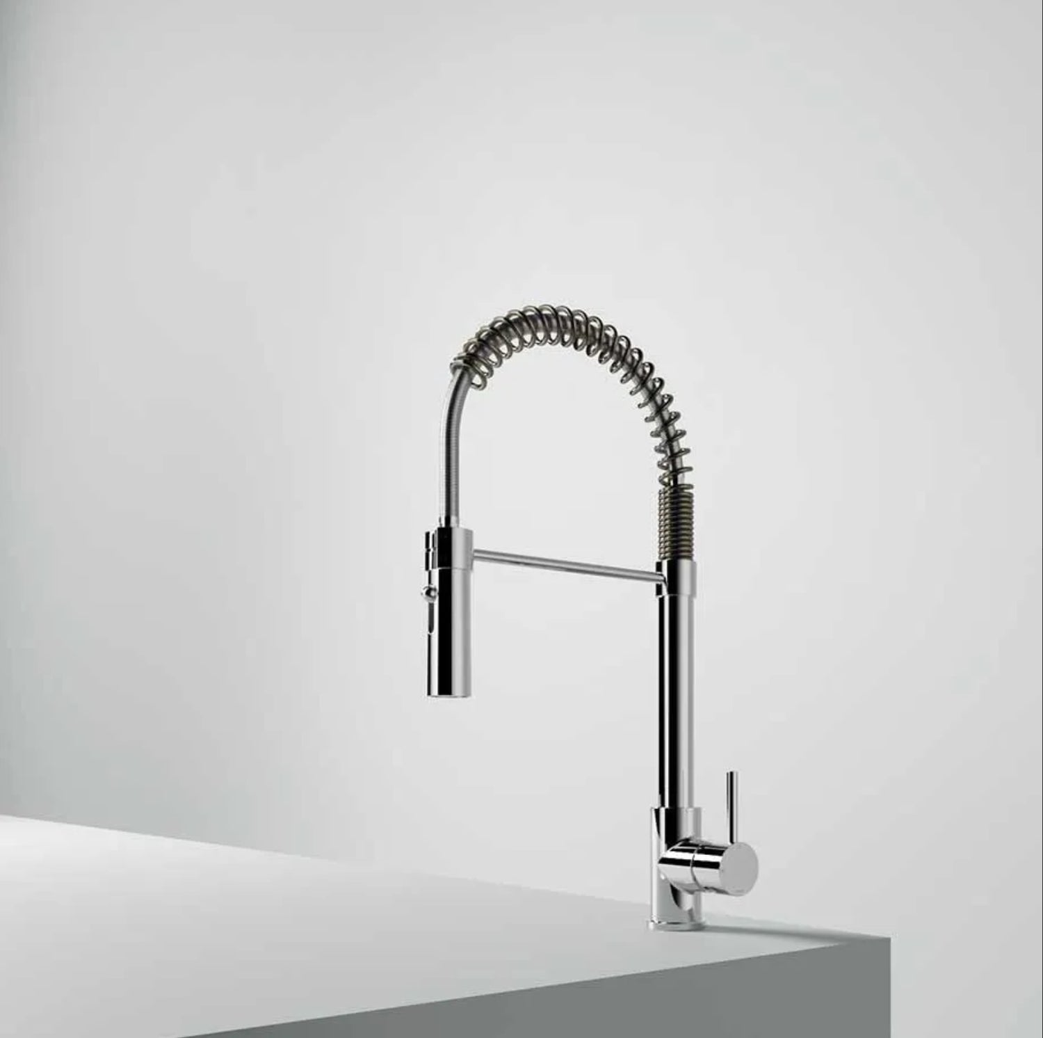 Küchenarmaturen Edelstahl ausziehbare Federarmatur modern