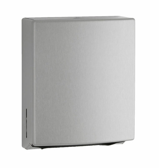 Distributeur de serviettes en papier Bobrick, acier inoxydable, avec TowelMate pour montage en saillie