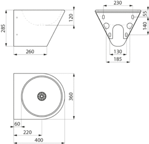 Waschbecken_APU-217.9_Zeichnung
