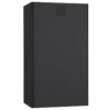 waste bin black coated Proox