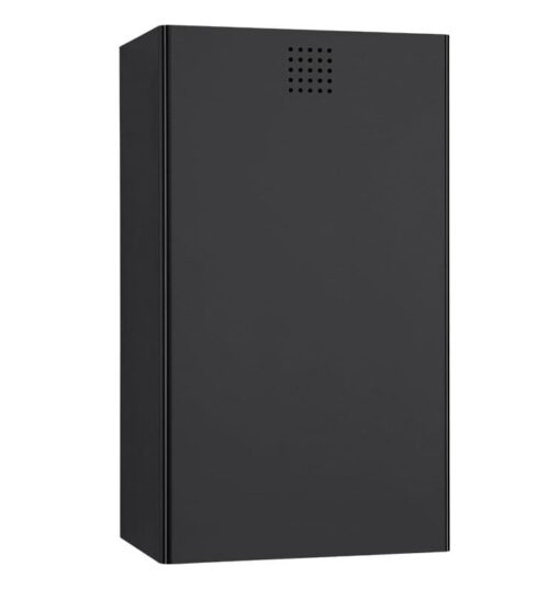 waste bin black coated Proox