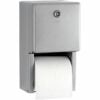 Bobrick Classic toilet roll holder with lock