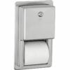 Porte-rouleau WC en acier inoxydable à encastrer dans le mur avec serrure