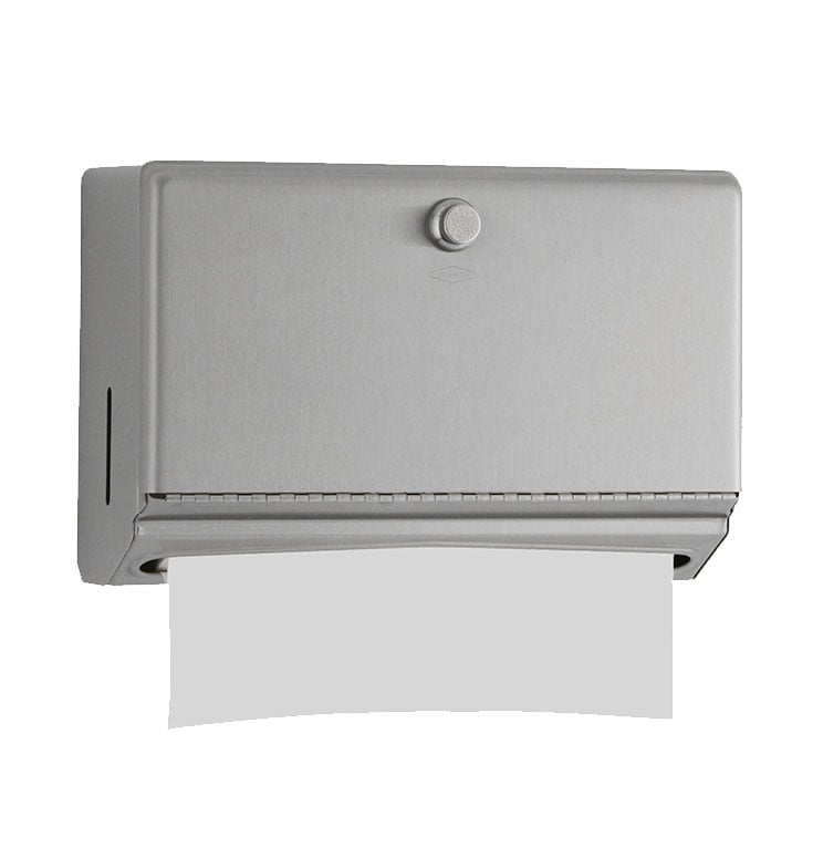 Paper Towel Dispenser Bobrick Turn Knob Stainless Steel Matt