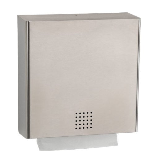 Paper towel dispenser stainless steel matt Proox Pu-100