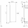 PROOX, Distributeur de savon et de désinfectant, acier inoxydable noir avec structure fine, ligne de design, DP-140