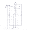 PROOX, Distributeur de savon pour installation de lavabo, ligne design, PU-145