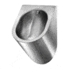 Urinal stainless steel satin water connection rear Delabie