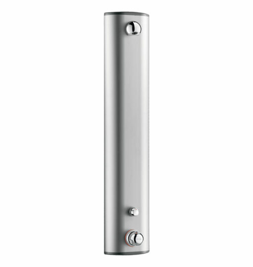 Garniture de douche à fermeture automatique avec tête de douche fixe, avec régulateur de température, ADL-792310.2