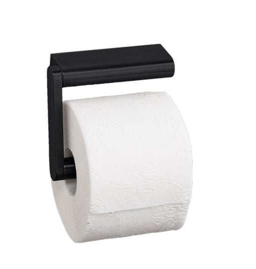 PROOX, Portarotolo singolo, "extra strong", acciaio inox verniciato nero