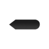 Arrow pictogram black matt