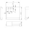 PROOX, Einfacher WC-Rollenhalter, Designlinie, KU-380