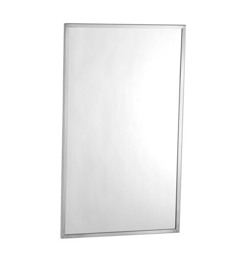 Miroir avec cadre en U bobrick verre ESG Entier