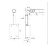 Rubinetto elettronico, per acqua premiscelata, A.170 mm, bocca a parete, acciaio inox satinato