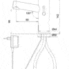 Robinet d'eau électronique, avec levier sélecteur de température, bec de lavabo, LIGHT, Armatron Deluxe