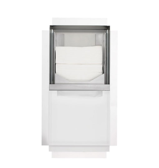 PROOX, paper towel dispenser for flush mounting, made of stainless steel