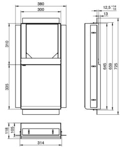 Distributeur encastré_ZE101