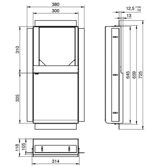 Distributeur encastré_ZE101