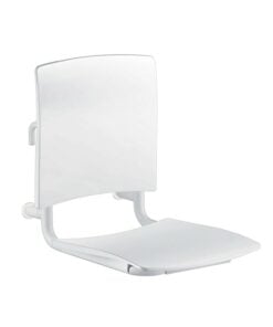Shower seat white-coated for hanging