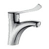 Single lever mixer hygiene lever Armatron Delabie