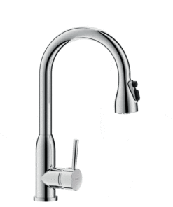 Kitchen mixer single-hole installation with pull-out B2