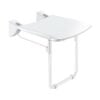 Folding shower seat comfort Delabie Armatron white coated