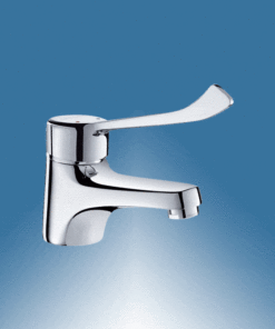 Einhebelmischer Hygienehebel Messing verchromt Armatron Delabie