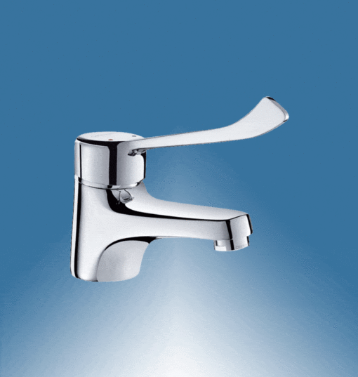 Einhebelmischer Hygienehebel Messing verchromt Armatron Delabie