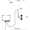 Combinazione doccia elettronica, per montaggio a parete posteriore, TEMPOMATIC, ADL-452159.1