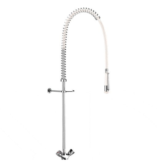 Dishwasher Shower White Without Outlet Valve Delabie