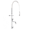 Pull-out dishwasher spray with outlet valve Delabie