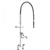 Douche lave-vaisselle Deux trous Mitigeur bi-manuel Grandes cuisines Cantines Delabie Armatron