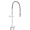 Dishwasher spray without spout valve Two-hand two-hole fitting Delabie 5680