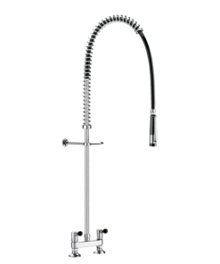 Doccia per lavastoviglie senza valvola di scarico Miscelatore a due mani a due fori Delabie 5680