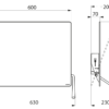 miroir basculant avec long levier ergonomique