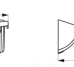 Siège de douche confort sans pied rabattable Acier inoxydable laqué époxy Armatron Delabie Dessin