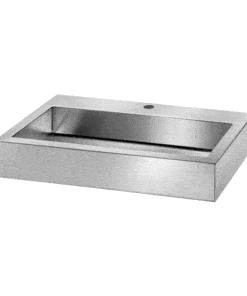 Washbasin stainless steel wall mounted Delabie Armatron