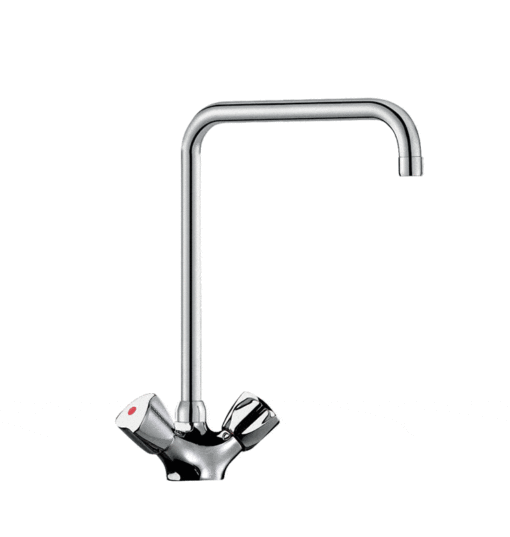 Single-hole mixer kitchen tap 200 mm spout