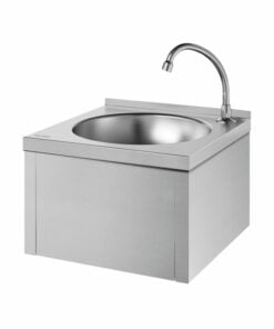 Watch basin with knee actuation Delabie