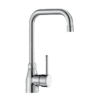 Single lever mixer with swivel spout Delabie