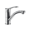 Single lever mixer tap brass with bow handle Delabie