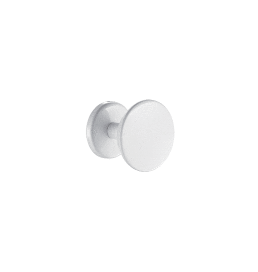 Gancio a muro, singolo, acciaio inossidabile verniciato a polvere bianco, ADL-1301W.3