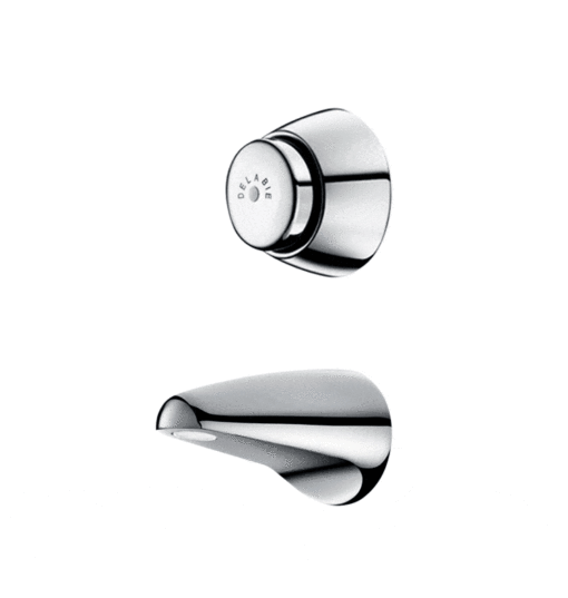 Delabie self-closing fitting rear wall mounting