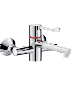 Single-lever wall tap Securitherm Bioclip changeover spout Delabie