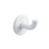 Wall hook single stainless steel powder-coated white Delabie