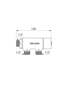 Thermostat für 2-7 Entnahmestellen Zeichnung