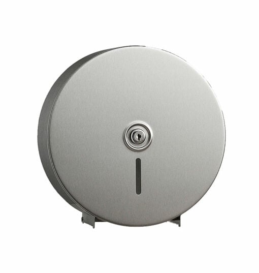 Porte-rouleau de papier toilette Jumbo, acier inoxydable, montage mural, Bobrick, B-2890.2