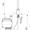 Electronic valve for mains operation, TEMPOMATIC PRO, H. 310 mm
