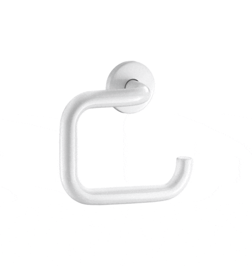 Toilet Roll Holder Stainless Steel Powder Coated White Delabie